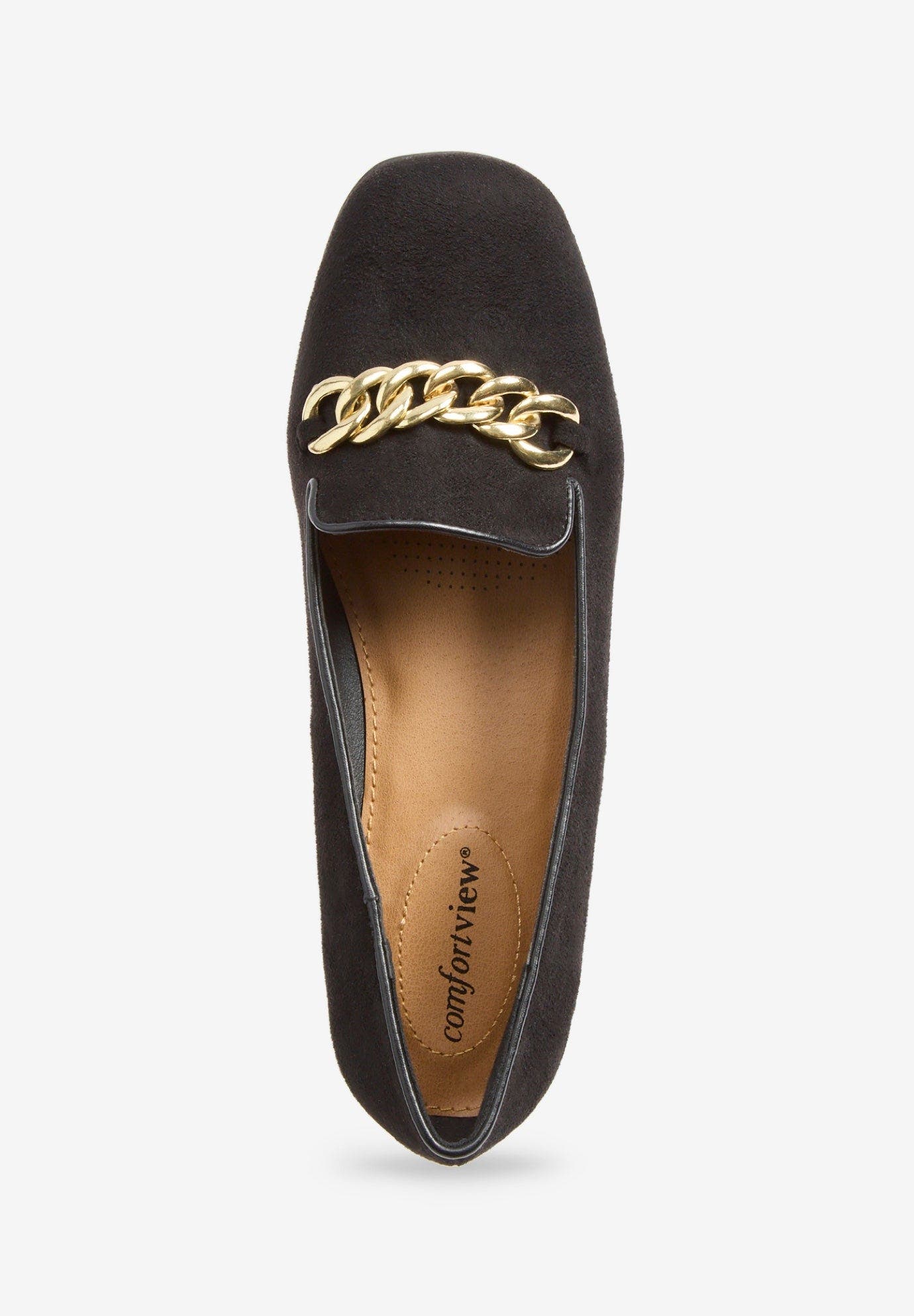 Comfortview The Thayer Slip On Flat, Alternate, color, Black