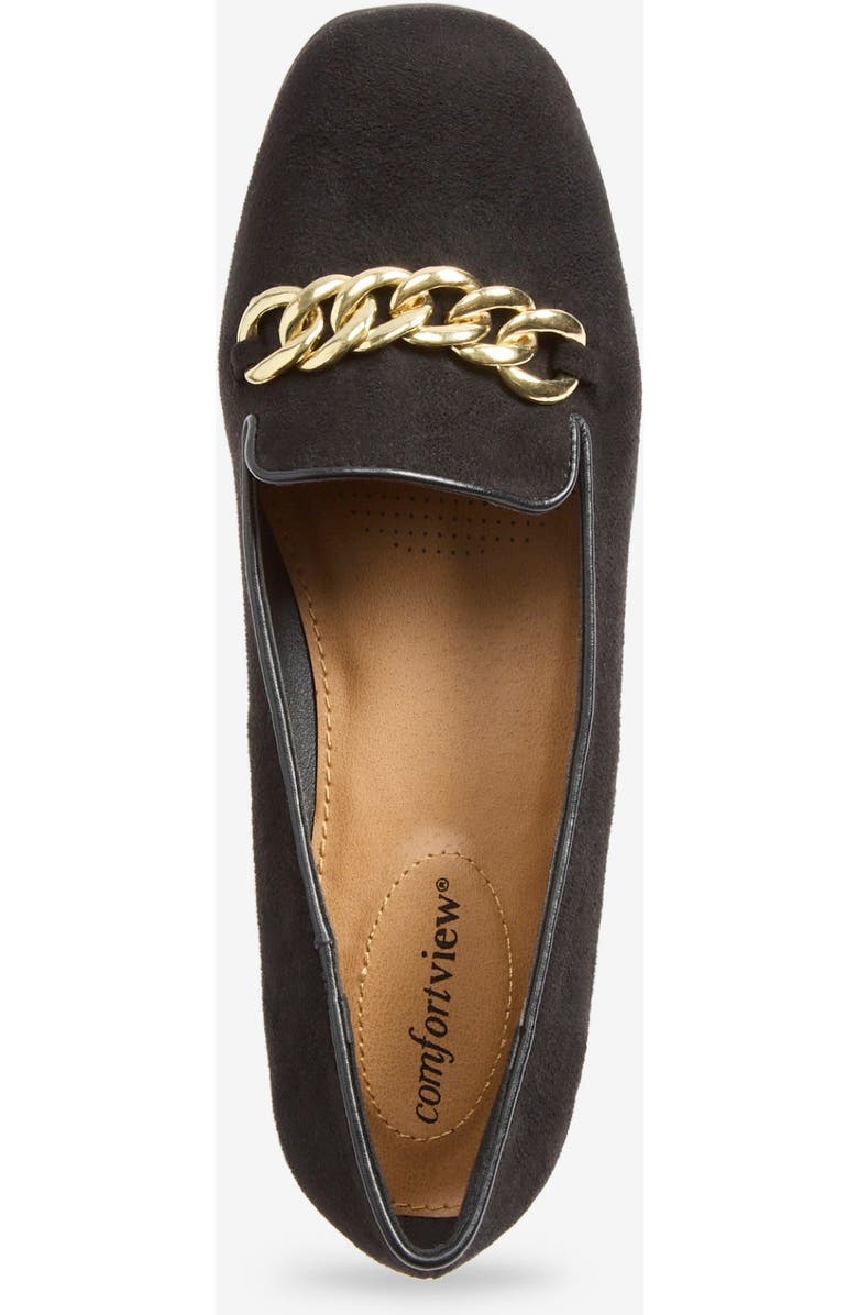 Comfortview The Thayer Slip On Flat, Alternate, color, Black