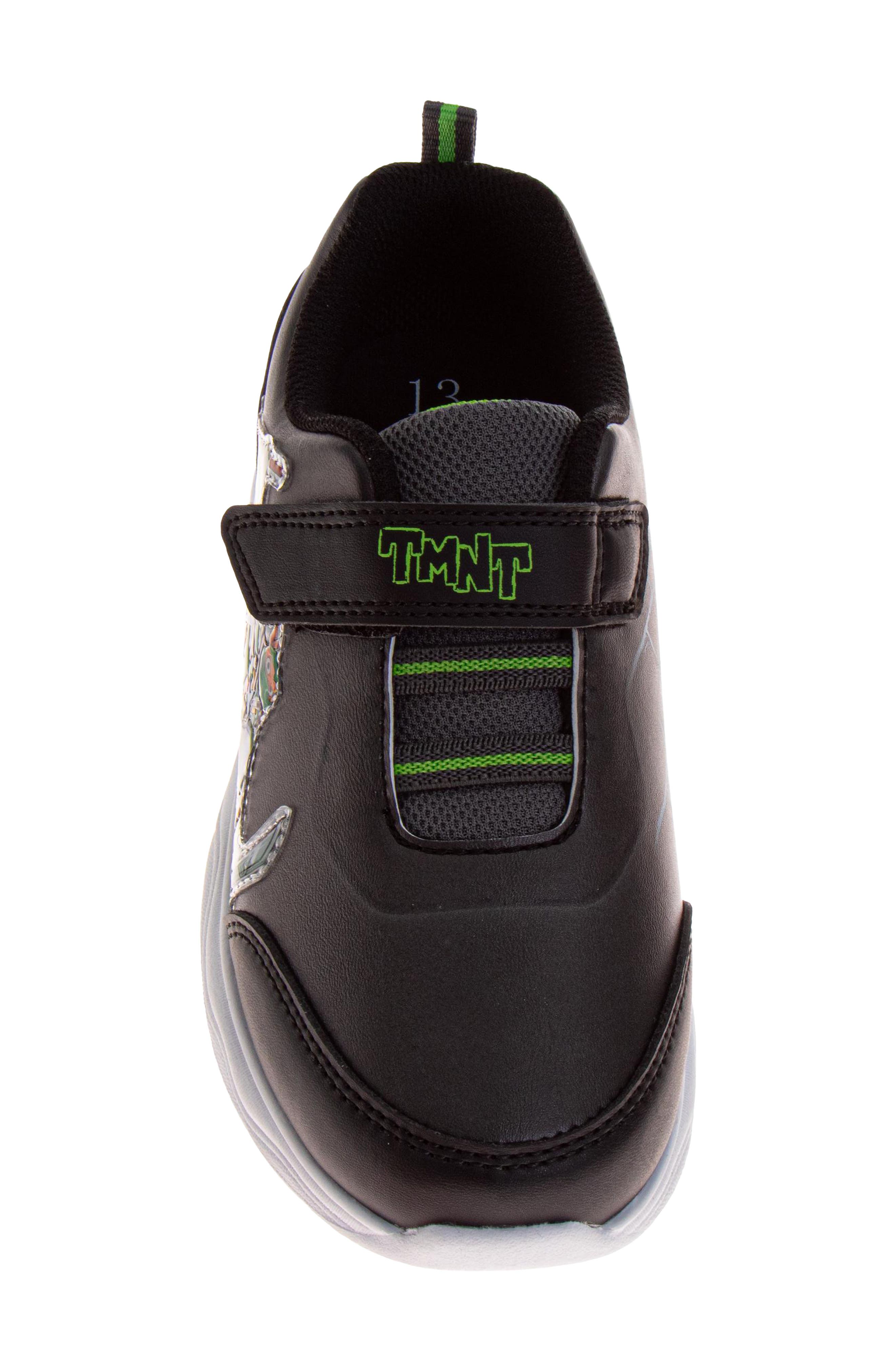 Kids' Teenage Mutant Ninja Turtles Sneaker, Alternate, color, BLACK/GREEN