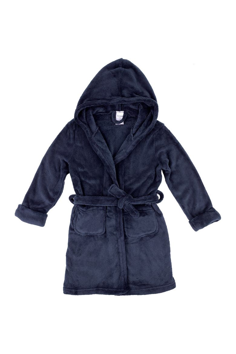 Fleece Sleep Robe, Alternate, color, NAVY