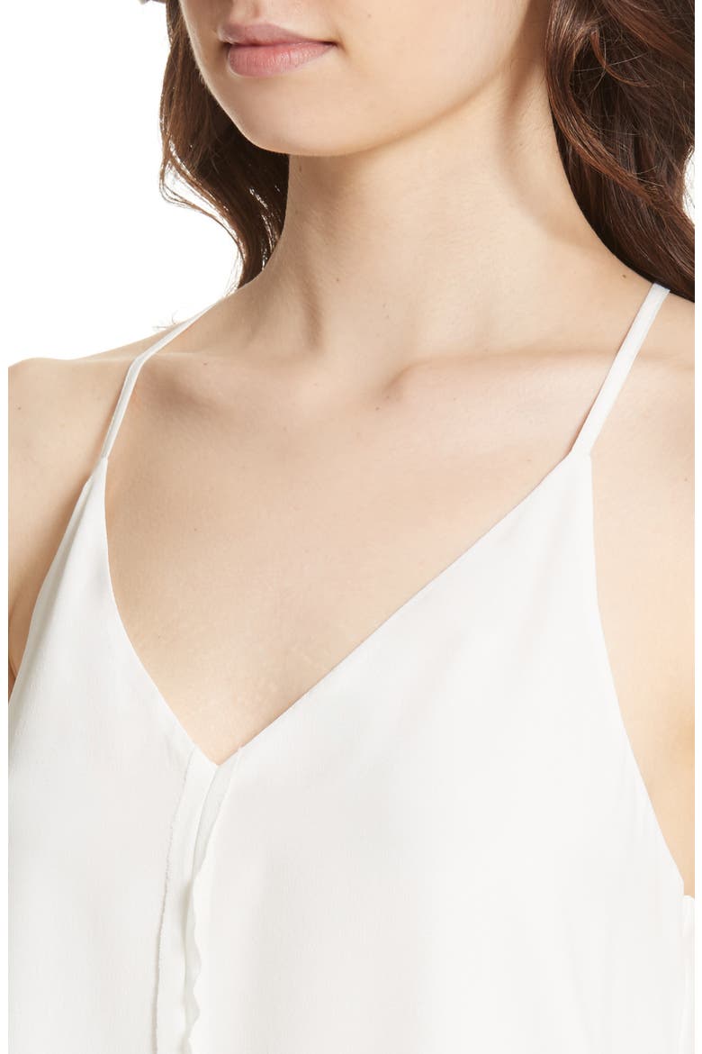Asier Silk Camisole, Alternate, color, PORCELAIN