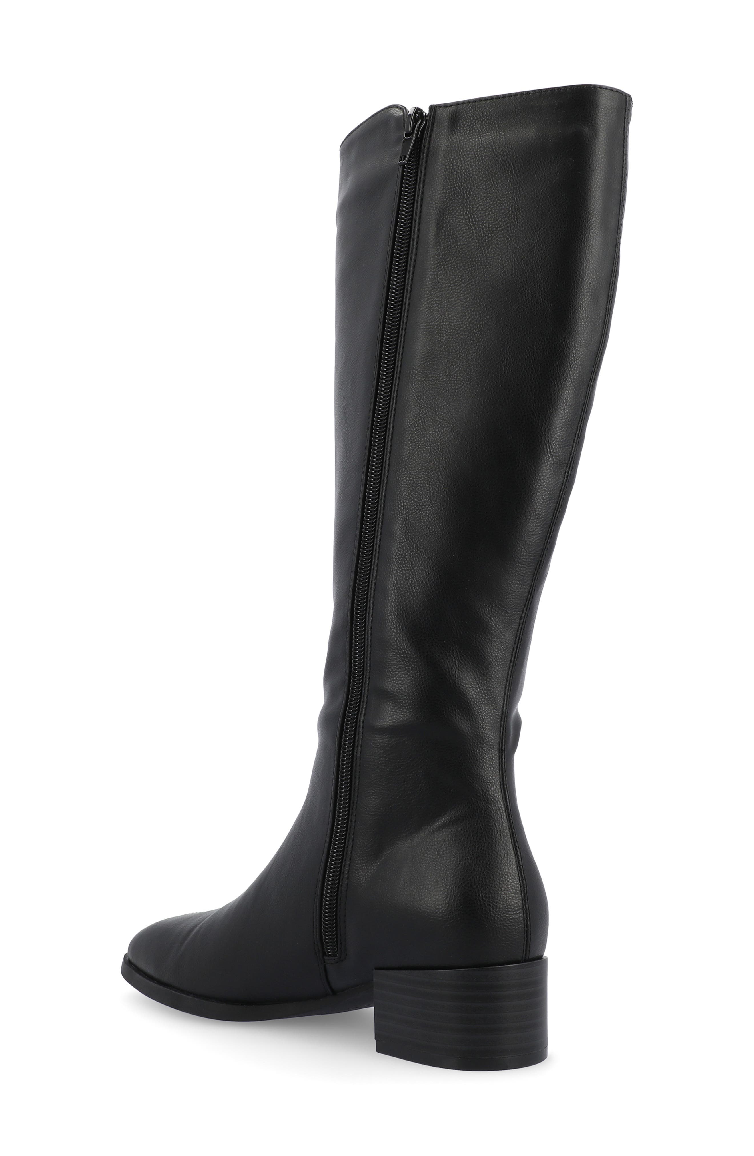Journee Collection Devri Tall Boots, Alternate, color, Black