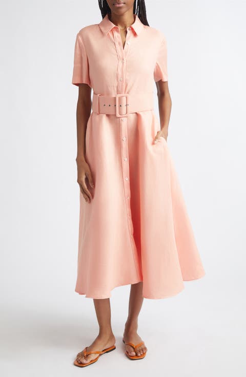 Jean Linen Blend Shirtdress