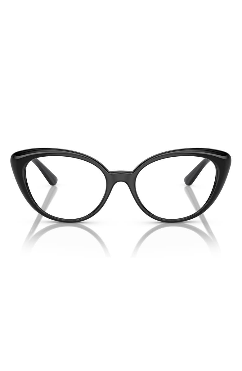Versace 53mm Cat Eye Optical Glasses, Main, color, 