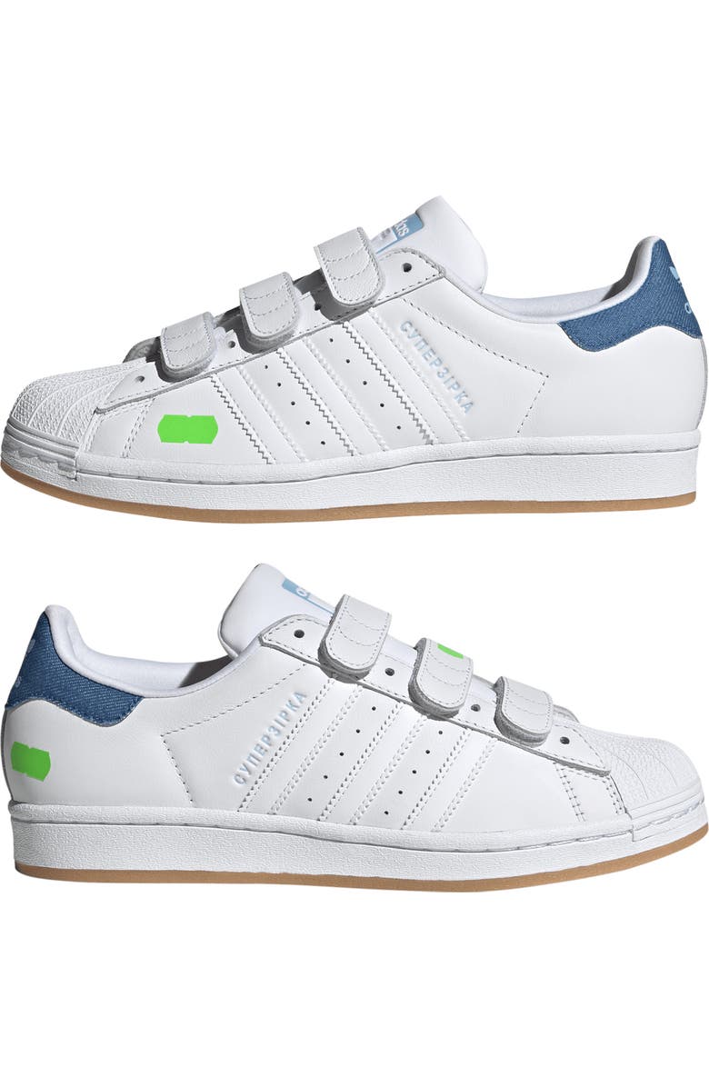 adidas x KSENIASCHNAIDER Superstar Sneaker, Alternate, color, Ftwr White