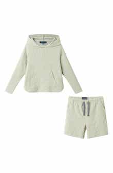 Andy & Evan Kids' 2-Piece Terry Cover-Up Hoodie & Shorts Set