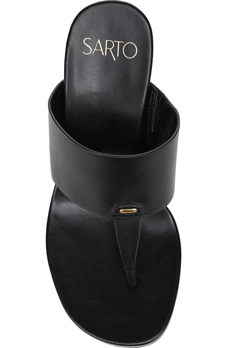 SARTO by Franco Sarto Talea Genuine Calf Hair Wedge Sandal, Alternate, color, Black