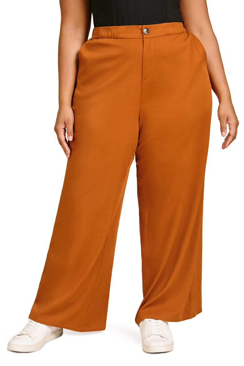 Avery Wide Leg Pants, Main, color, BURNT CLAY