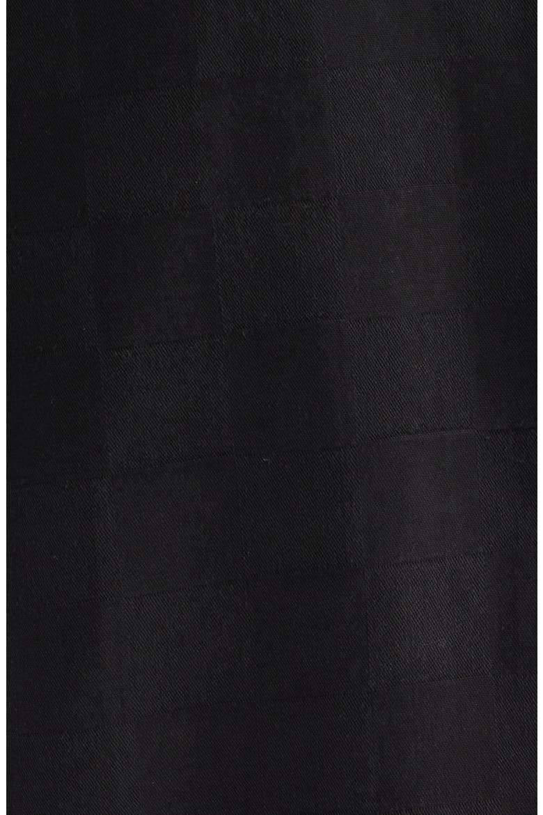 Van Doren Check Button-Up Camp Shirt, Alternate, color, BLACK