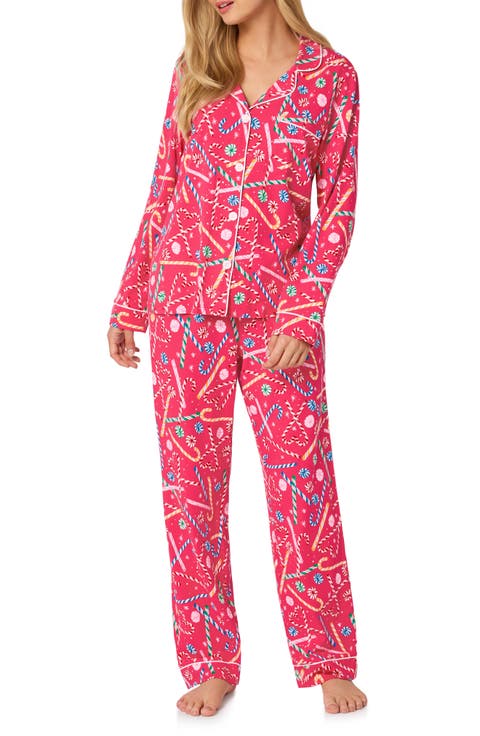 Print Stretch Organic Cotton Pajamas (Regular & Plus)
