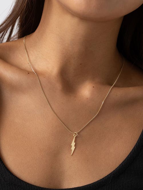 Saint + Sofia Lightning Necklace In Gold