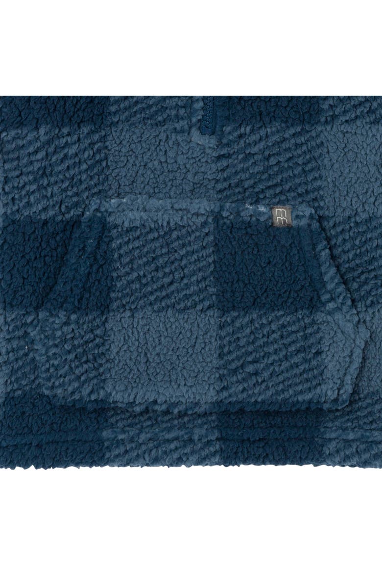 Half-Zip Pullover, Alternate, color, Navy Plaid