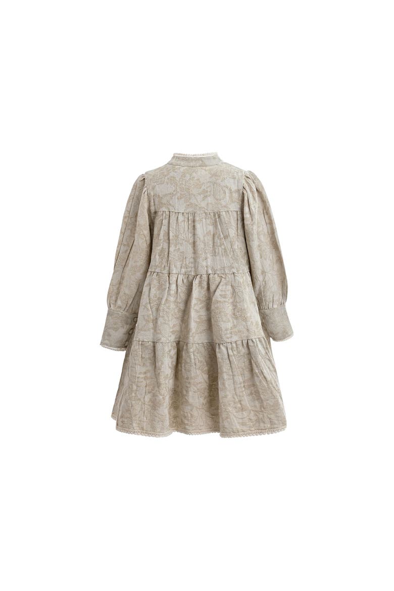 Tiered Modest Dress, Alternate, color, Beige