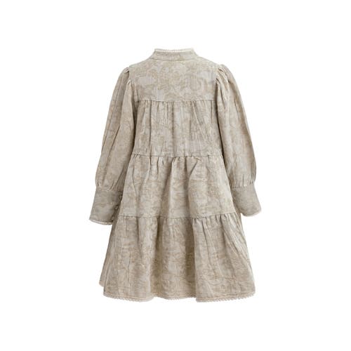 Sweet Cactus Tiered Modest Dress In Green