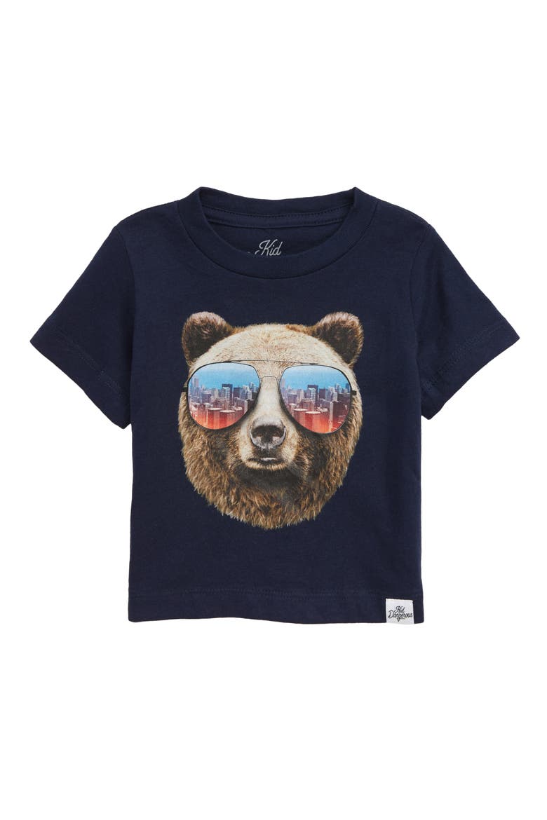 Grizzly Shades Graphic T-Shirt, Main, color, NAVY