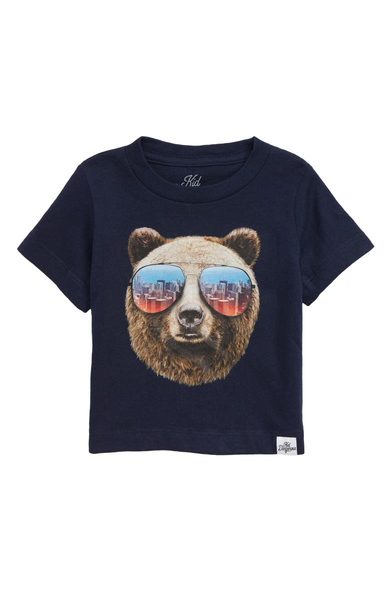 Kid Dangerous Grizzly Shades Graphic T-Shirt, Main, color, 
