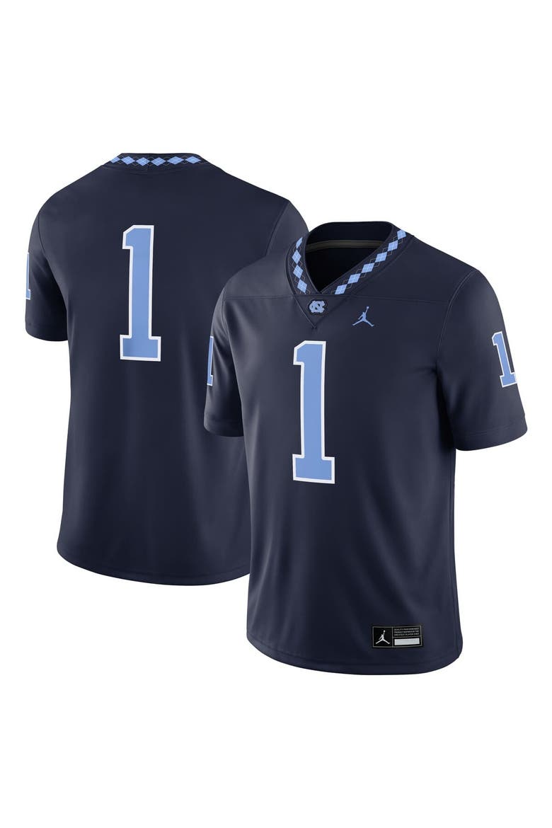 Men's Jordan Brand #1 Navy North Carolina Tar Heels Alternate Game Jersey, Main, color, Navy