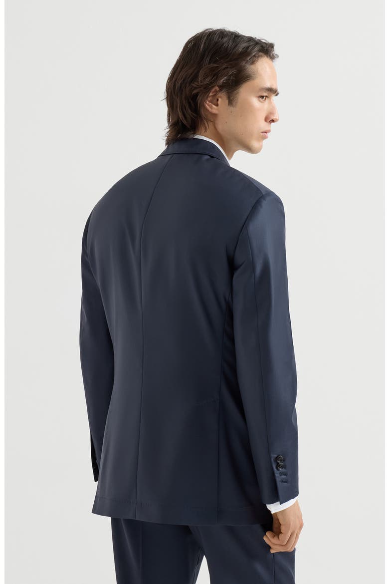 Super 150s virgin wool four season batavia Cavallo Tailor blazer, Alternate, color, Navy Blue