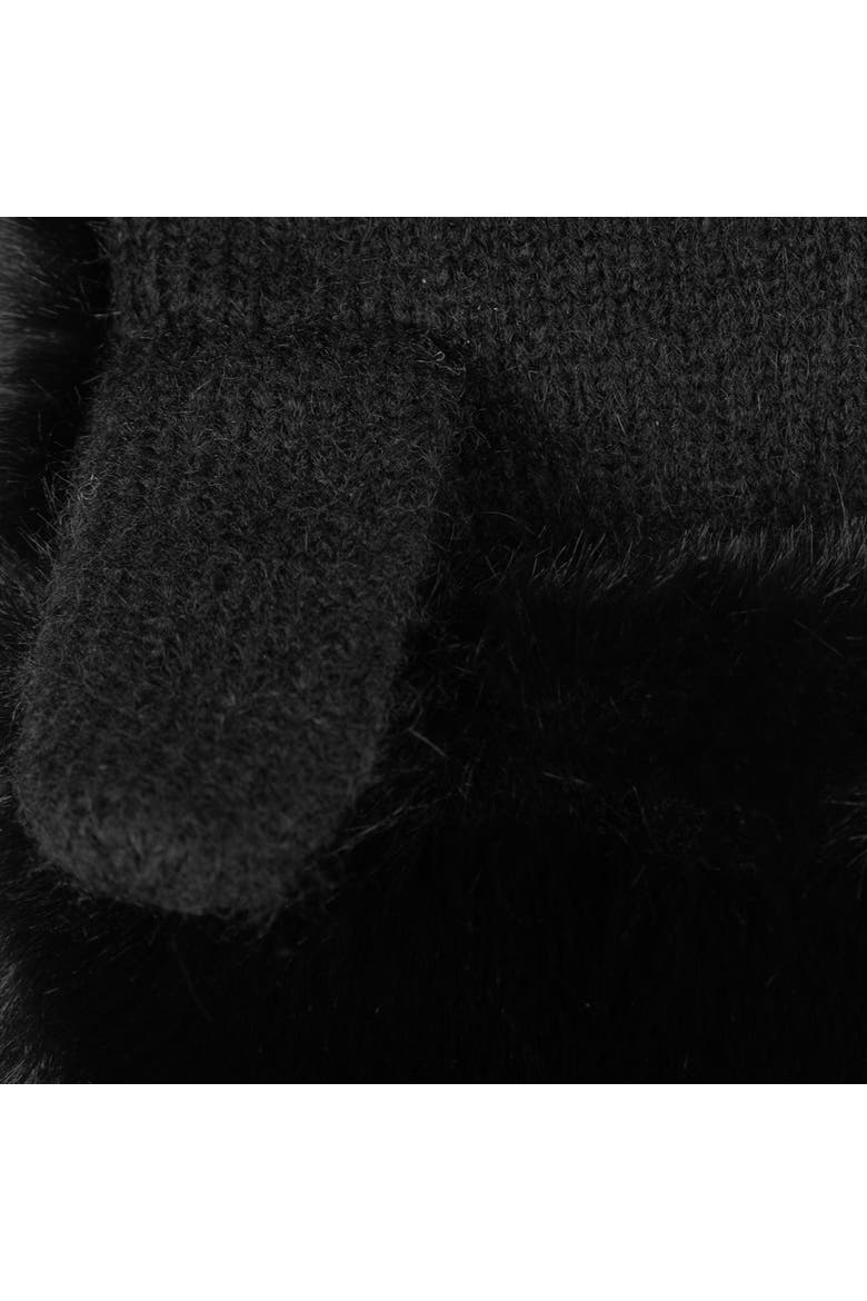 Faux Fur Pop Top, Alternate, color, Black
