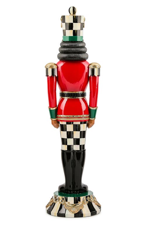 Mackenzie-childs Mackenzie Childs Courtly Check Nutcracker Figurine In Multi