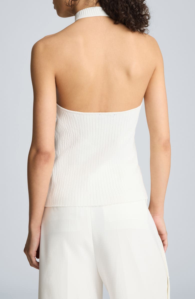 Kenneth Cole Rib Halter Sweater, Alternate, color, 