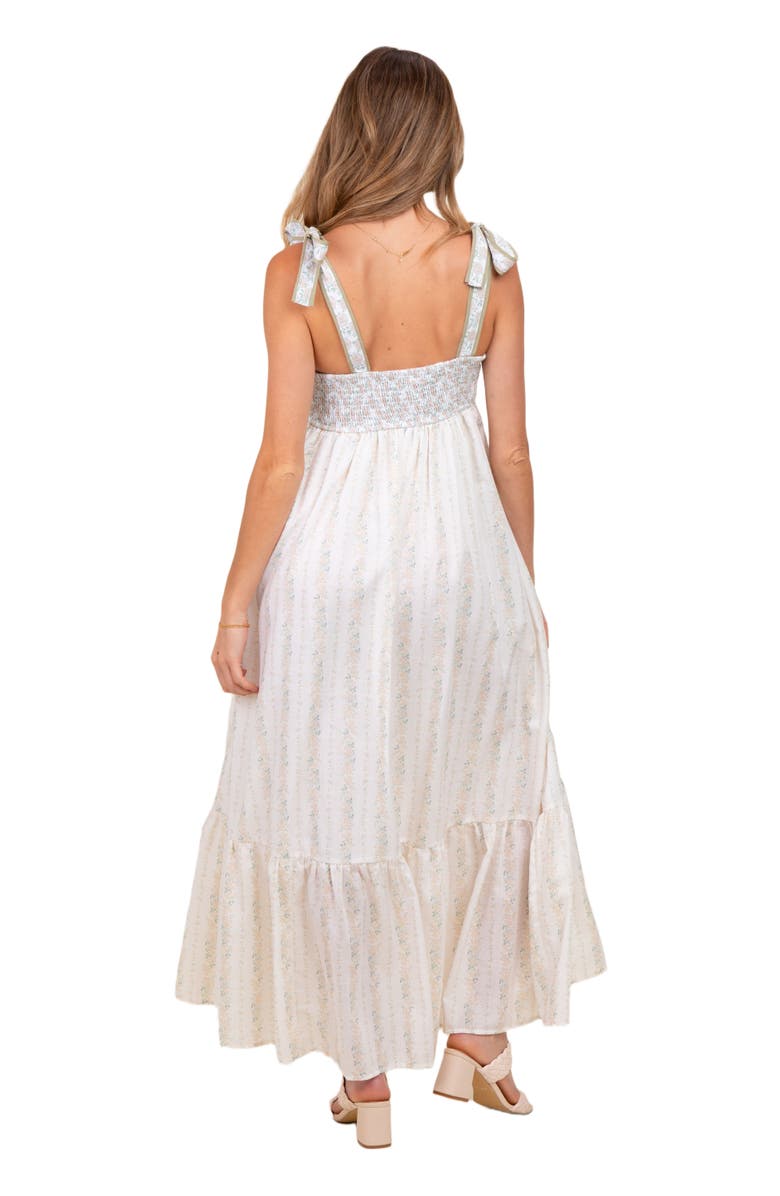 PinkBlush Floral Cotton Dress, Alternate, color, Peach