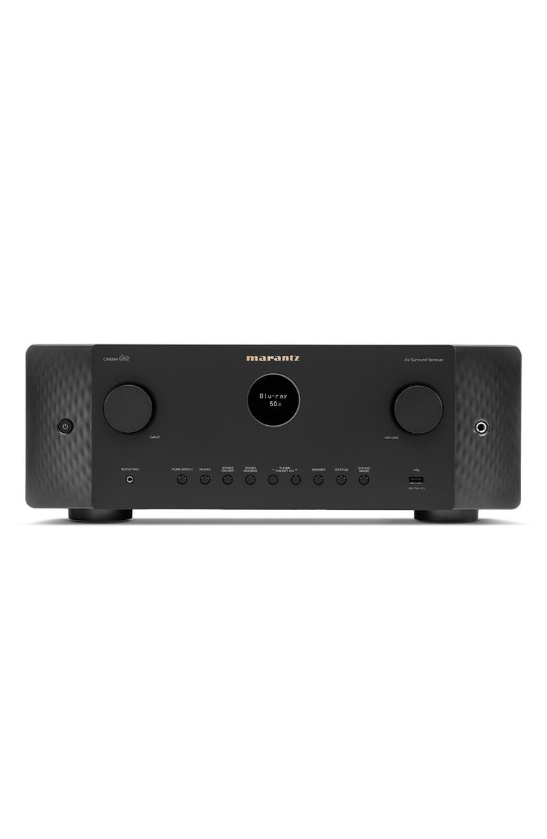 Marantz Cinema 60 7.2 Channel 8K Home Theater Receiver with Dolby Atmos, DTSX, and HEOS Built-In, Main, color, Black