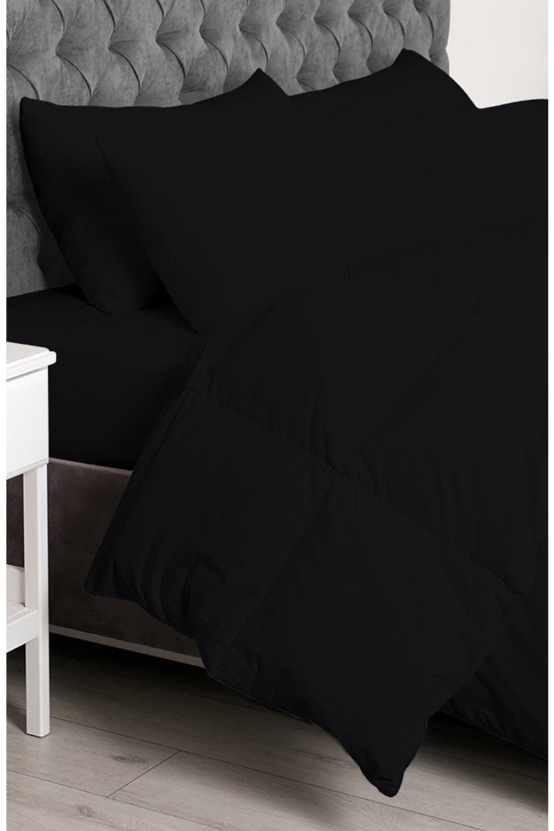 Microfiber 6-Piece Comforter Set, Main, color, BLACK