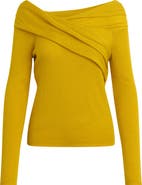 Favorite Daughter Charmed One-Shoulder Merino Wool Top