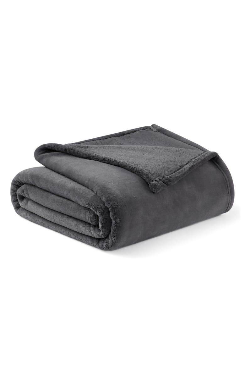 BROOKSTONE Nap Plush Throw Blanket, Main, color, 