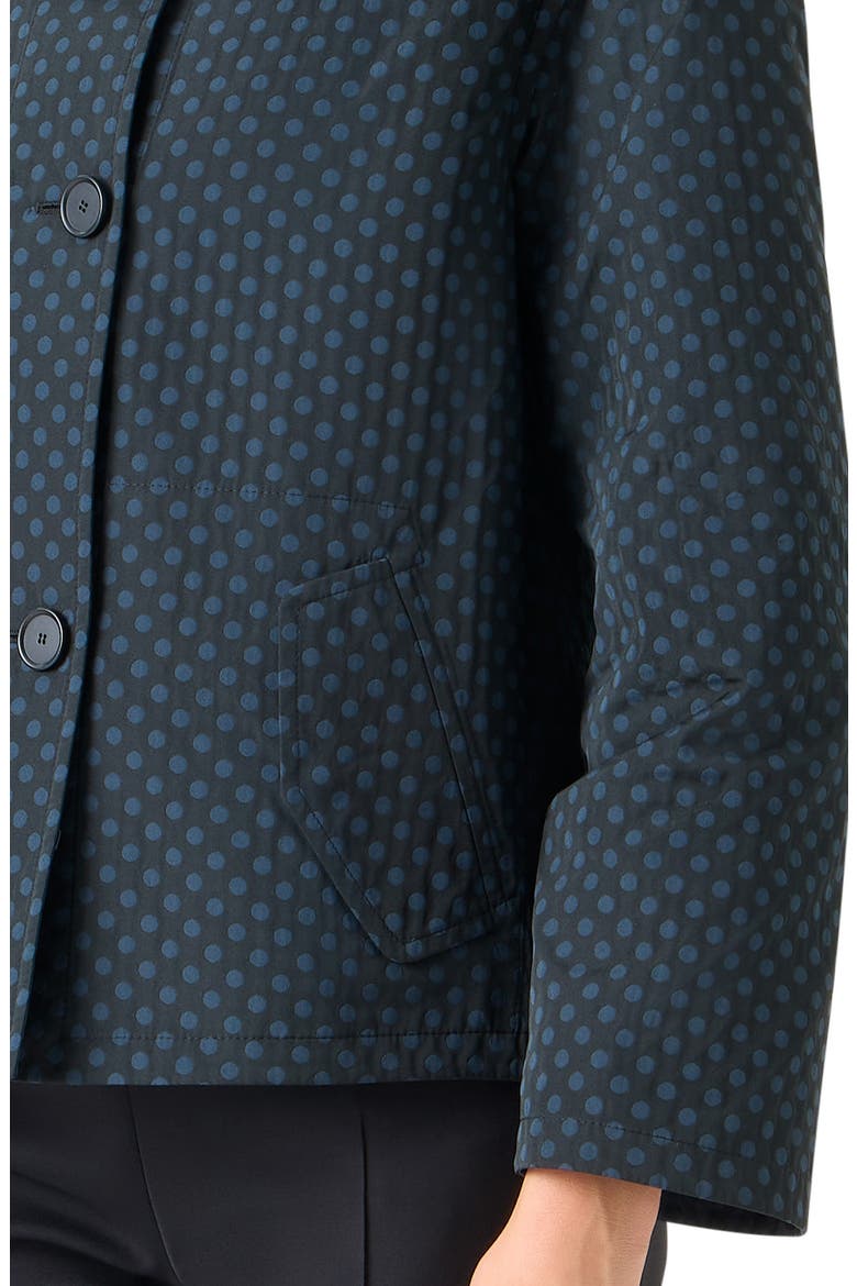 Polka Dot Reversible Jacket, Alternate, color, BLACK-NAVY