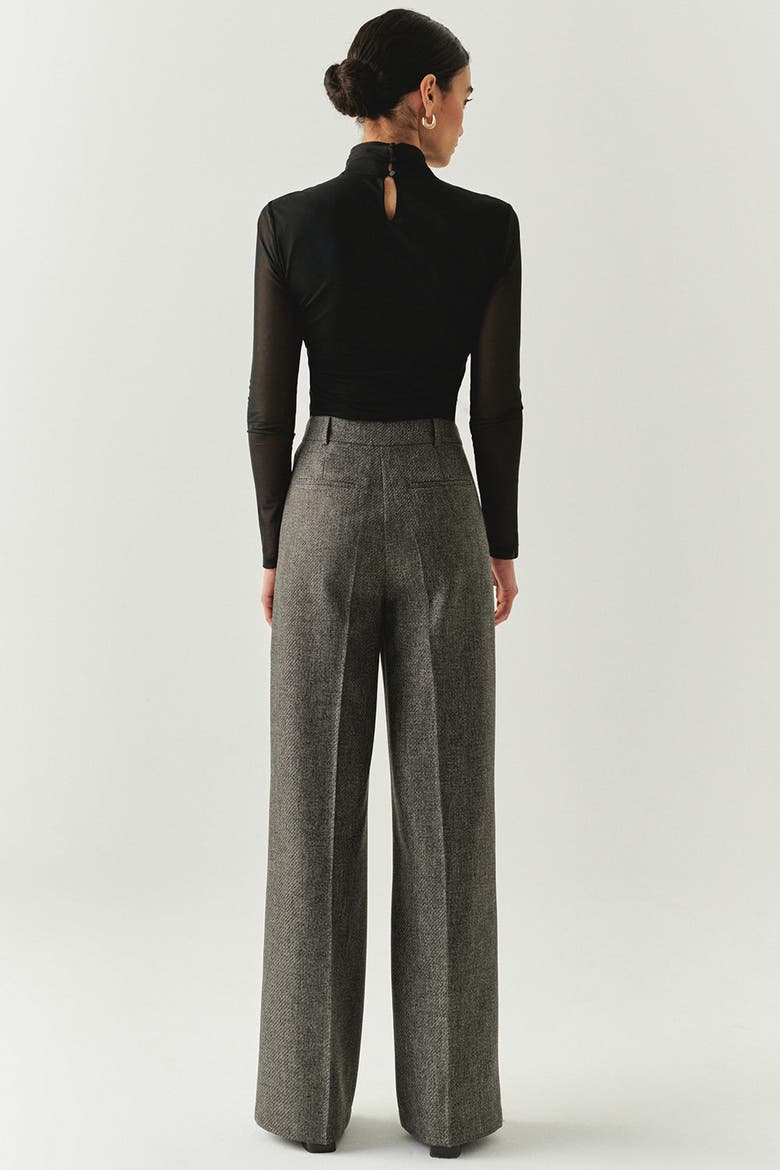 Natasha Wide Leg Pocketed Pants, Alternate, color, GREY