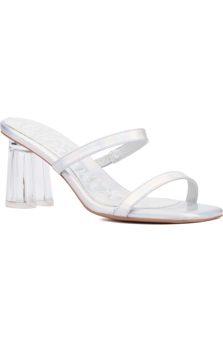 OLIVIA MILLER Lovely Clear Heel Sandal, Main, color,
