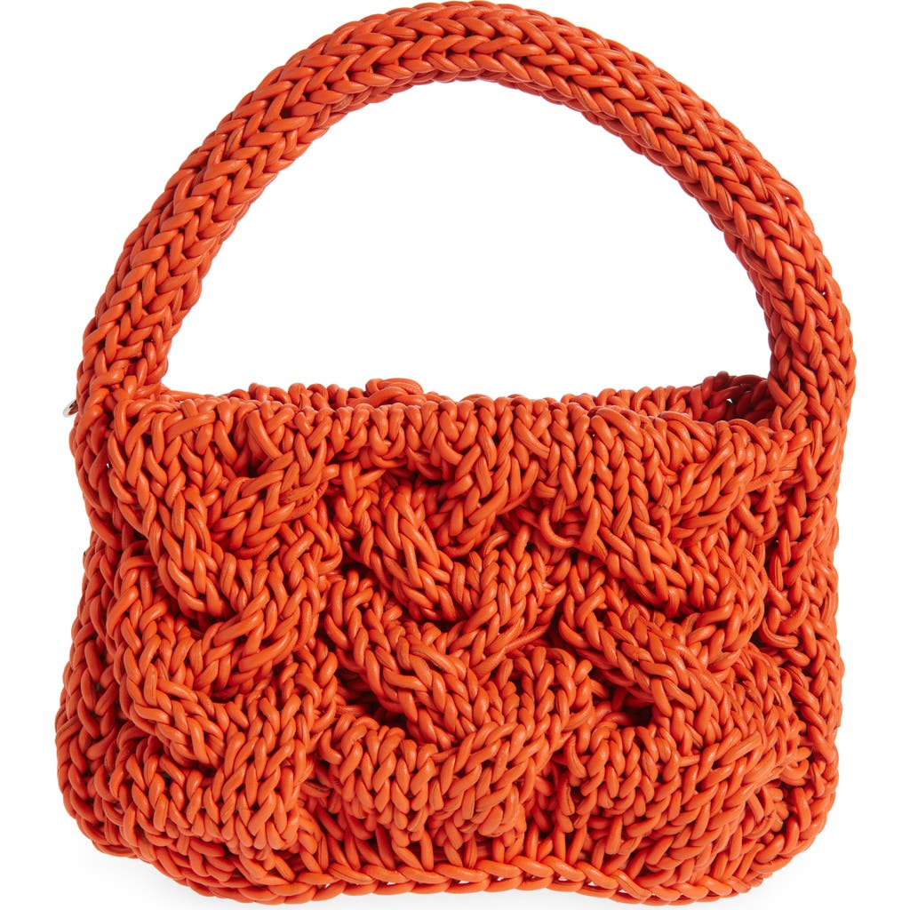 Jw Anderson Small Cable Knit Top Handle Bag