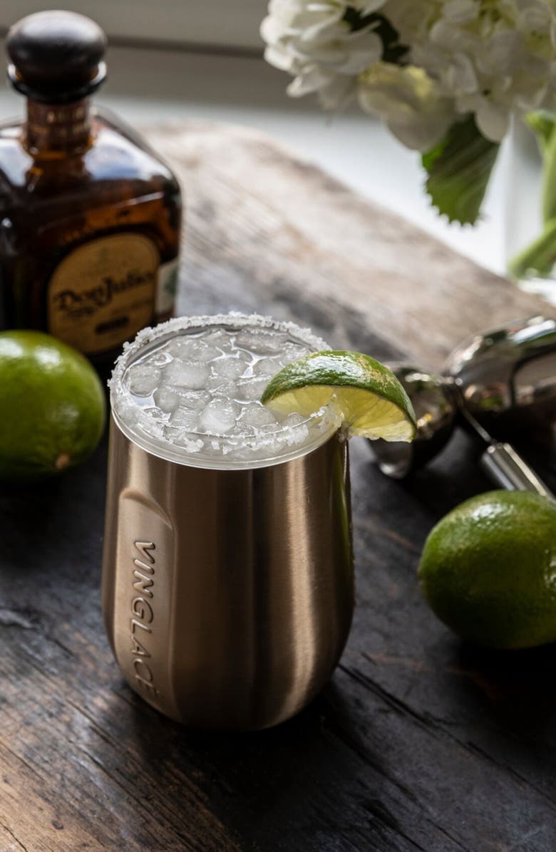 Vinglacé Stemless Wine Glass, Alternate, color, Copper