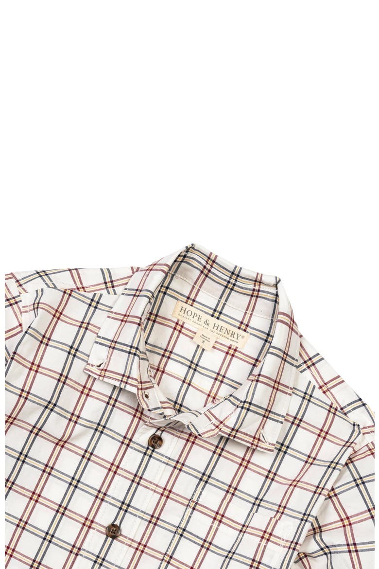 Baby Boys' Organic Stretch Poplin Shirt, Infant, Alternate, color, Homeroom Check