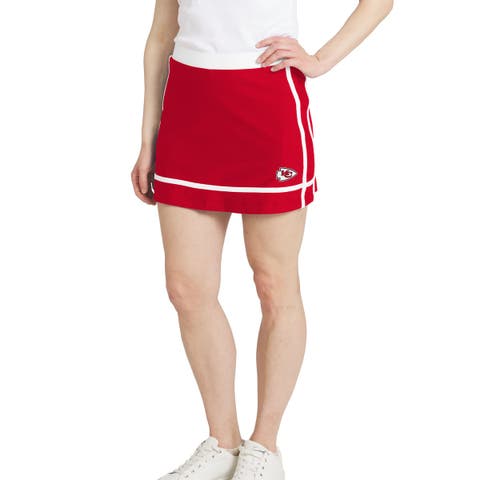 Women's WEAR by Erin Andrews Red Kansas City Chiefs Stripe Skort