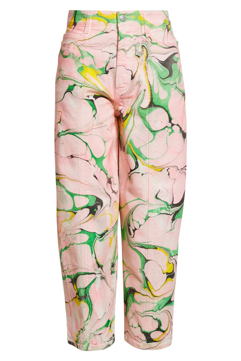 Marble High Waist Taper Stretch Ankle Jeans, Alternate, color, CANDY ROSE DENIM