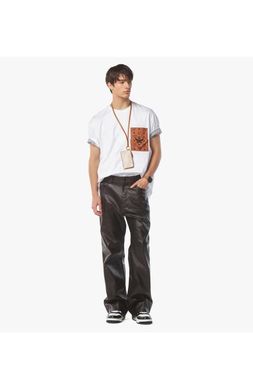 Mcm Monogram Patch Pocket T-shirt In White