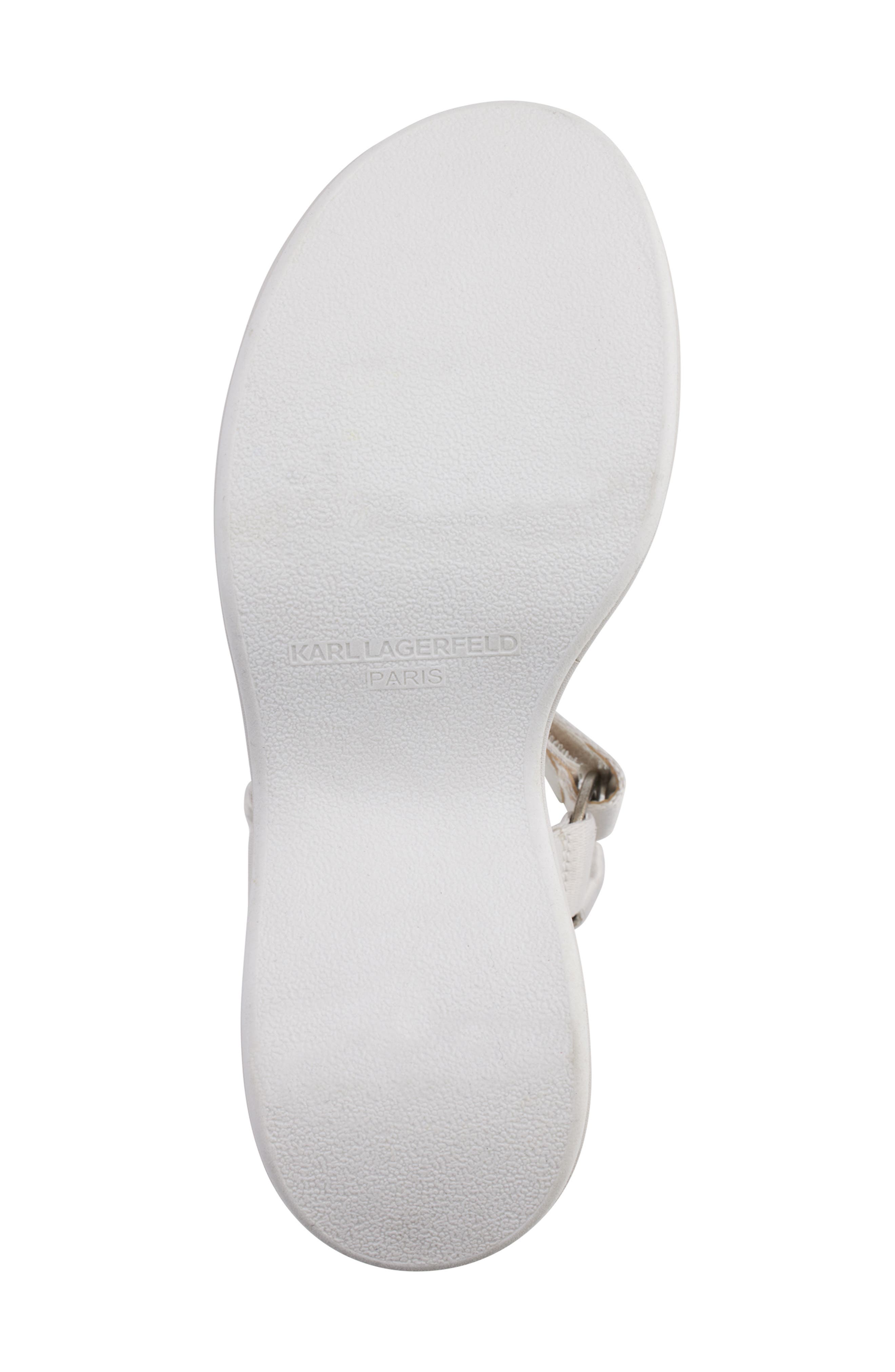 KARL LAGERFELD PARIS Kiana Platform Sandal, Alternate, color, Soft White