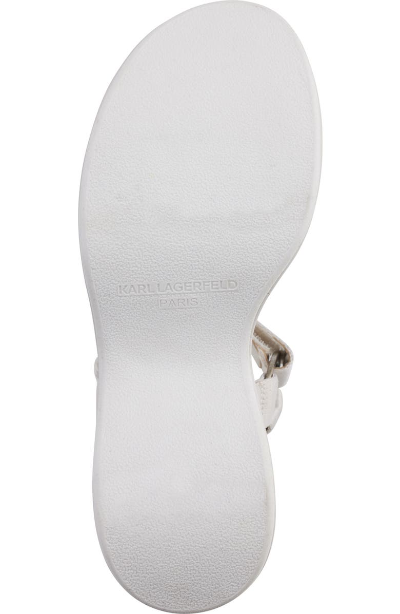 KARL LAGERFELD PARIS Kiana Platform Sandal, Alternate, color, Soft White