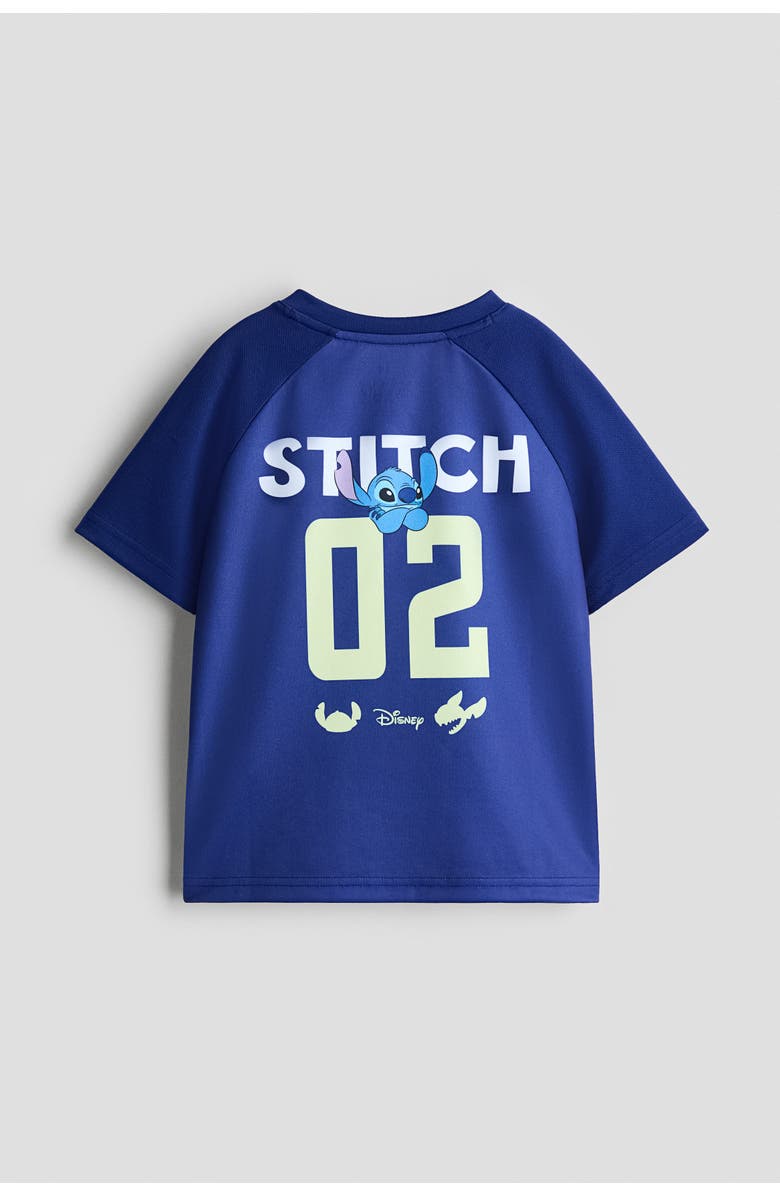H&M 2-piece soccer set, Alternate, color, Bright Blue/Lilo & Stitch