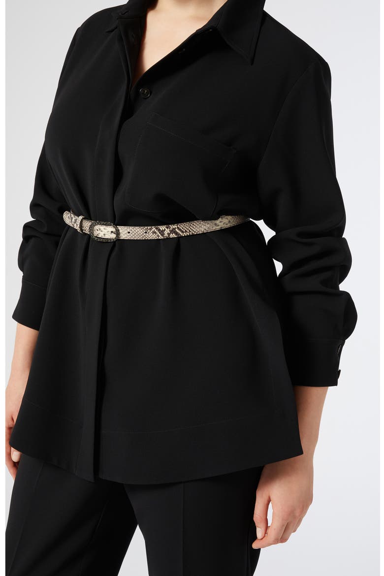 Cady Button-Up Shirt, Alternate, color, BLACK