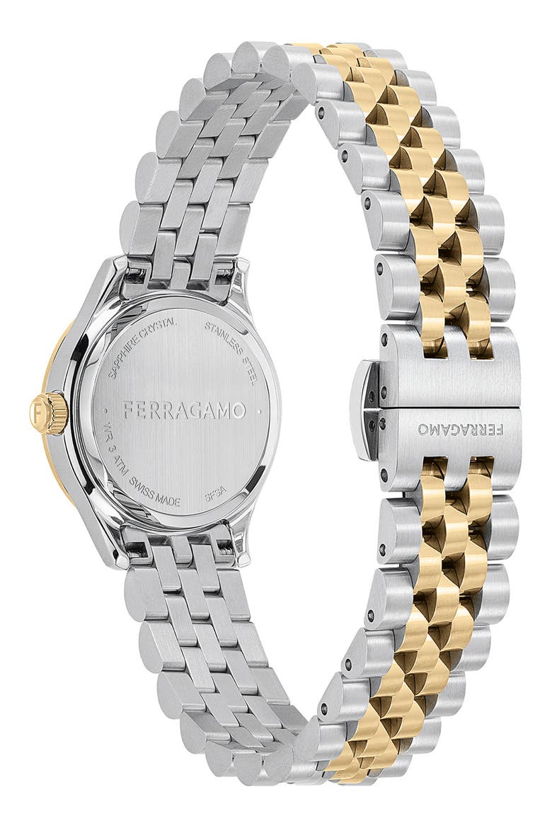 Duo Mini Bracelet Watch, 25mm, Alternate, color, TWO TONE