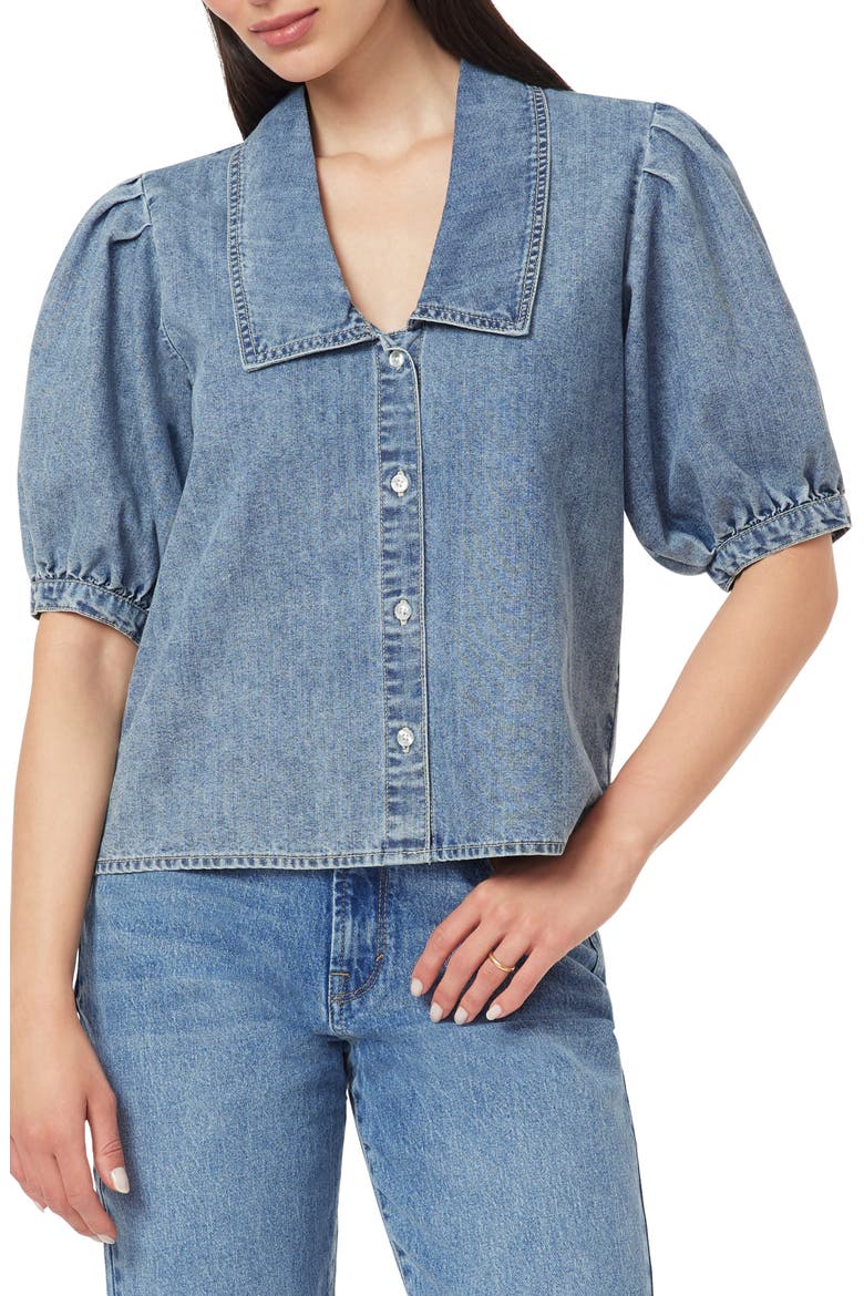 Sailor Collar Puff Sleeve Top, Main, color, LISMORE