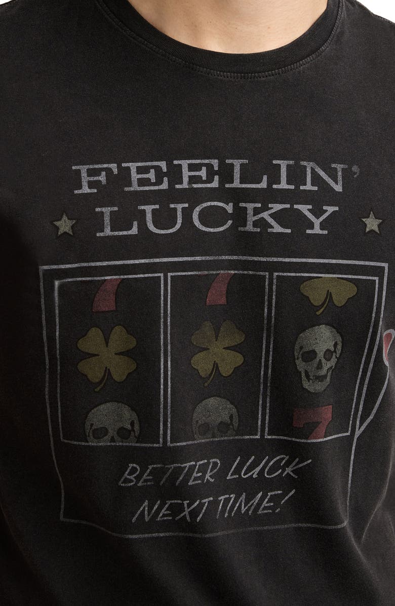 Lucky Brand Feelin' Lucky Slots Cotton Graphic T-Shirt, Alternate, color, 