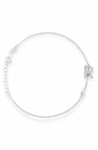 Diamond Initial Bezel Bracelet