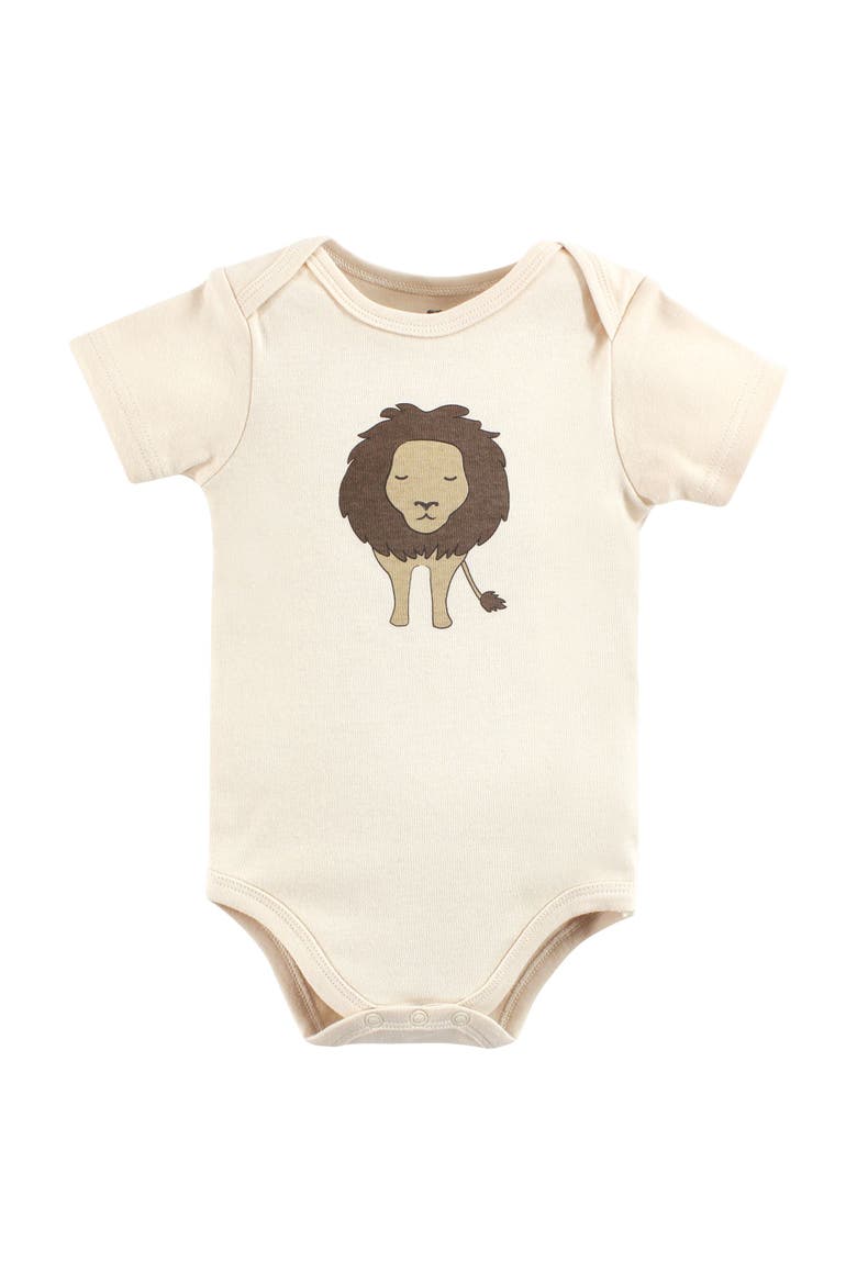 Cotton 3-Piece Bodysuit Bundle, Alternate, color, Safari Lion