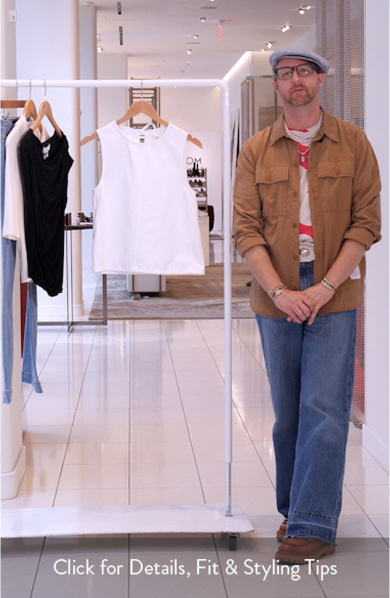 A-Line Denim Sleeveless Top, sales video thumbnail