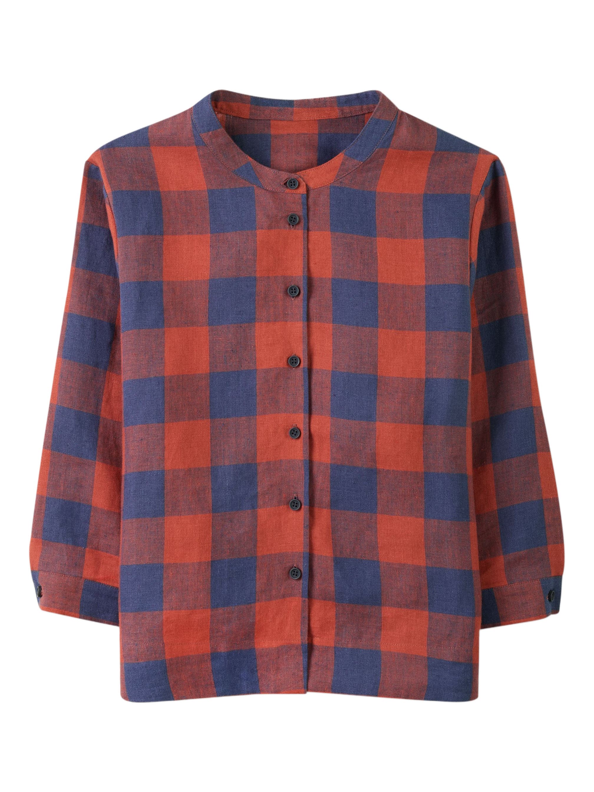 Check Swing Blouse - image 2